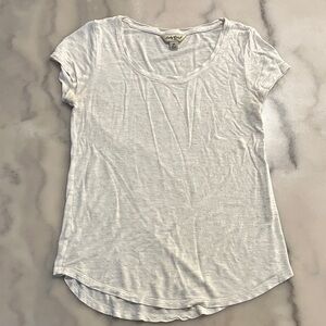 Lucky Brand Cream with Gold Speckles Short Sleeve Tee
